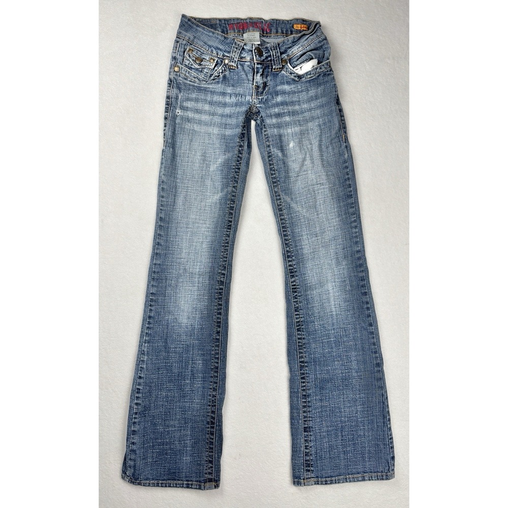 Hydraulic Low Rise Wide Leg Jeans Light Wash Size 0 2 Y2K